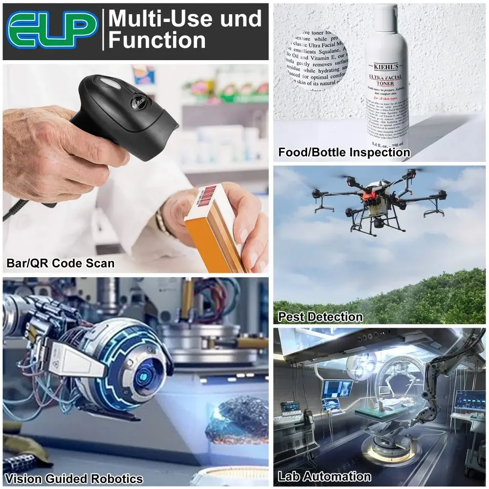 Cámara USB ELP de alta definición 8000*6000 Ultra HD 8K Web 48MP cámara USB Autofocus utilizada para escanear tarjeta de identificación de documentos de pasaporte