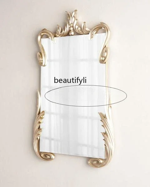 SS NewMakeup mirror European luxury entrance decorative mirror living room sofa wall decoration background wall hanging mirror m