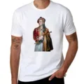 Vintage New Edition Black T-shirts for Men Lord Byron in Albanian Dress - 1813 T-Shirt Graphic Oversized Men Clothing Summer