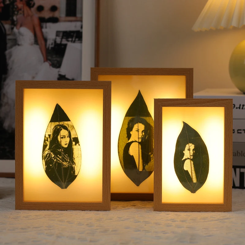 porta-retrato-personalizado-com-folhas-esculpidas-e-luz-led-arte-criativa-em-formato-de-folha-presente-de-lembranca-personalizado