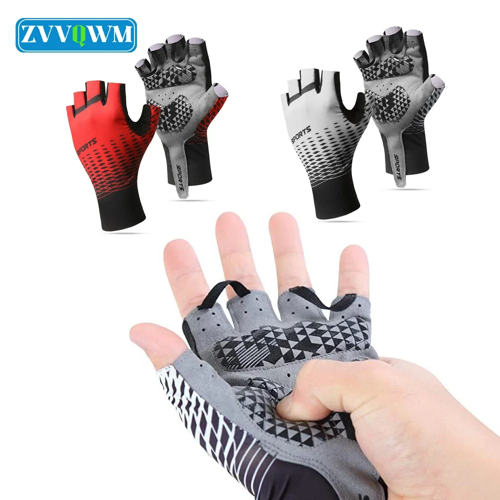 

1Pair No Slip Workout Gloves Cycling Women Men Strength Training Gloves Half Finger Gym Training Gloves Hand Weights Fitness