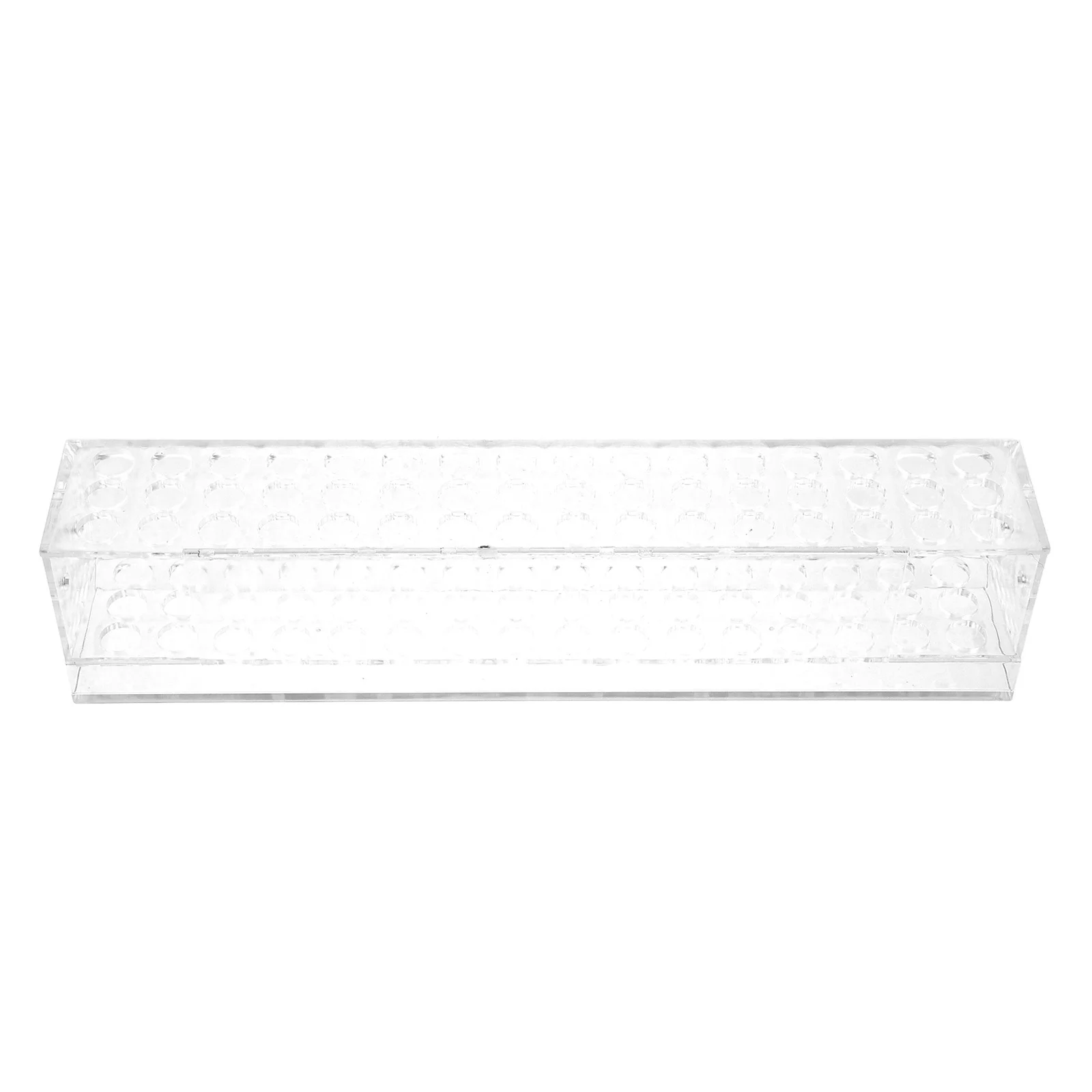 حامل قلم أكريليك عرض موقف حامل فرشاة قلم رصاص متعدد الثقوب المنظم رف تخزين سطح المكتب لعلامات أقلام الكرة