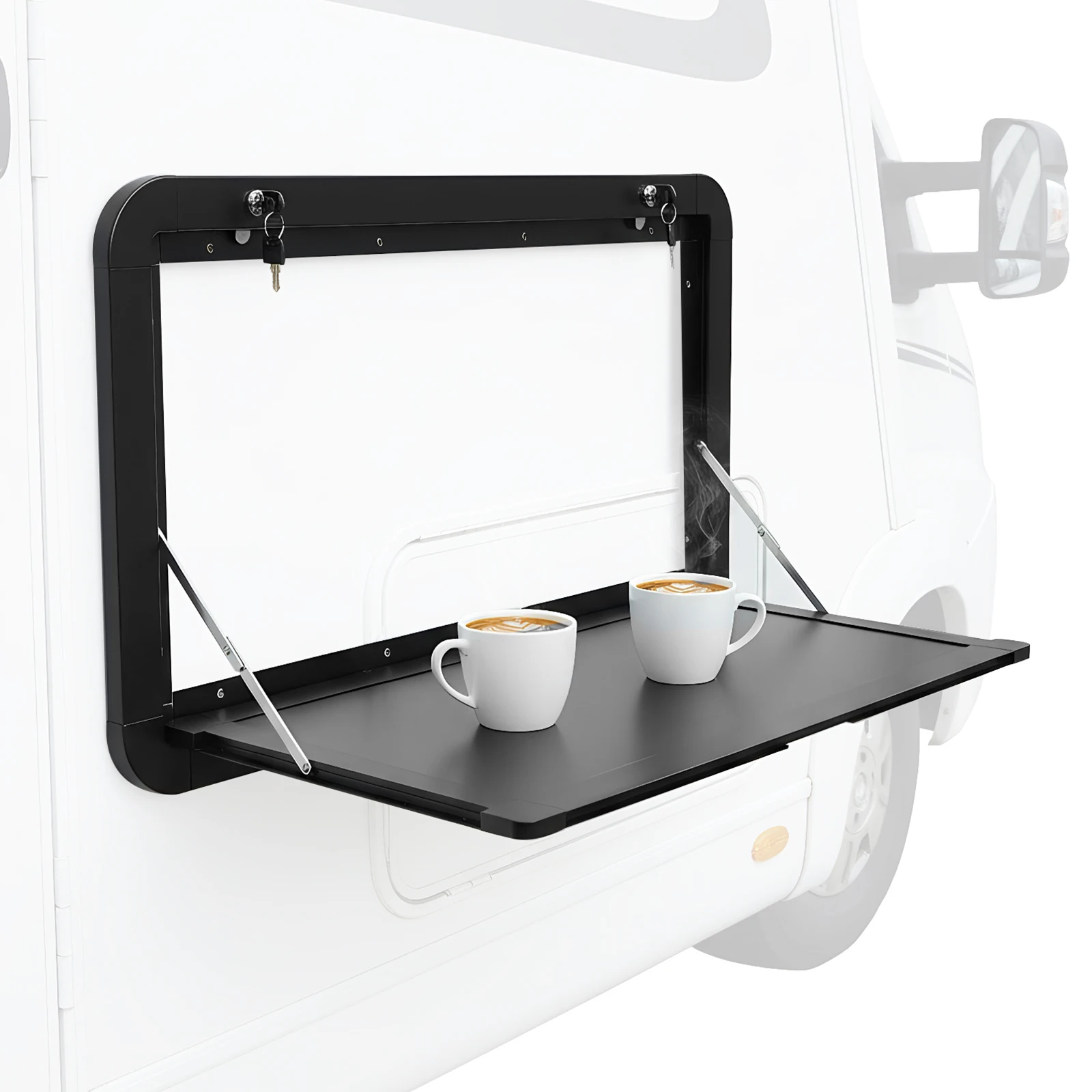 

Складной стол для пикника 32x18 дюймов для кемперов с фиксирующими защелками, большой вместимости, для караванов/фургонов/грузовиков/автодомов/прицепов-дач