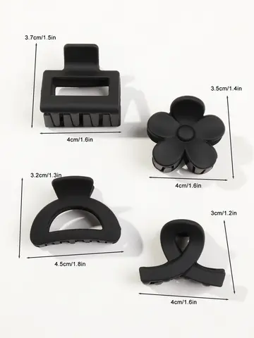 महिलाओं और लड़कियों के लिए 5 पीस छोटे फूल बाल पंजा क्लिप, मैट आयताकार जबड़े क्लिप, पतले बालों के लिए अर्धवृत्त बैरेट 10 best sales पंजा क्लिप मुफ़्त शिपिंग - №2