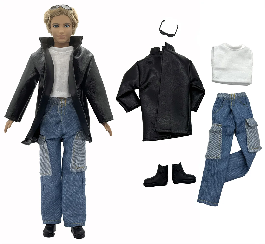 1 Set Ken Cloth Handmade Handsome Doll Accessories Casual Wear Suit for 30cm Ken Doll Kids Gift