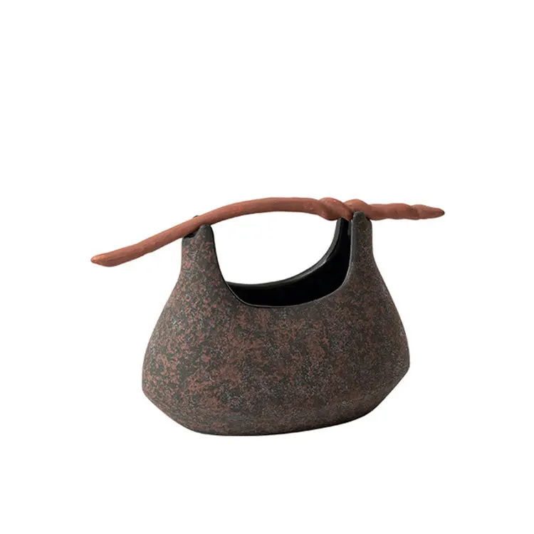 

Wabi Stillwind retro hand basket ornament home living room bedroom entrance desktop decoration ornament