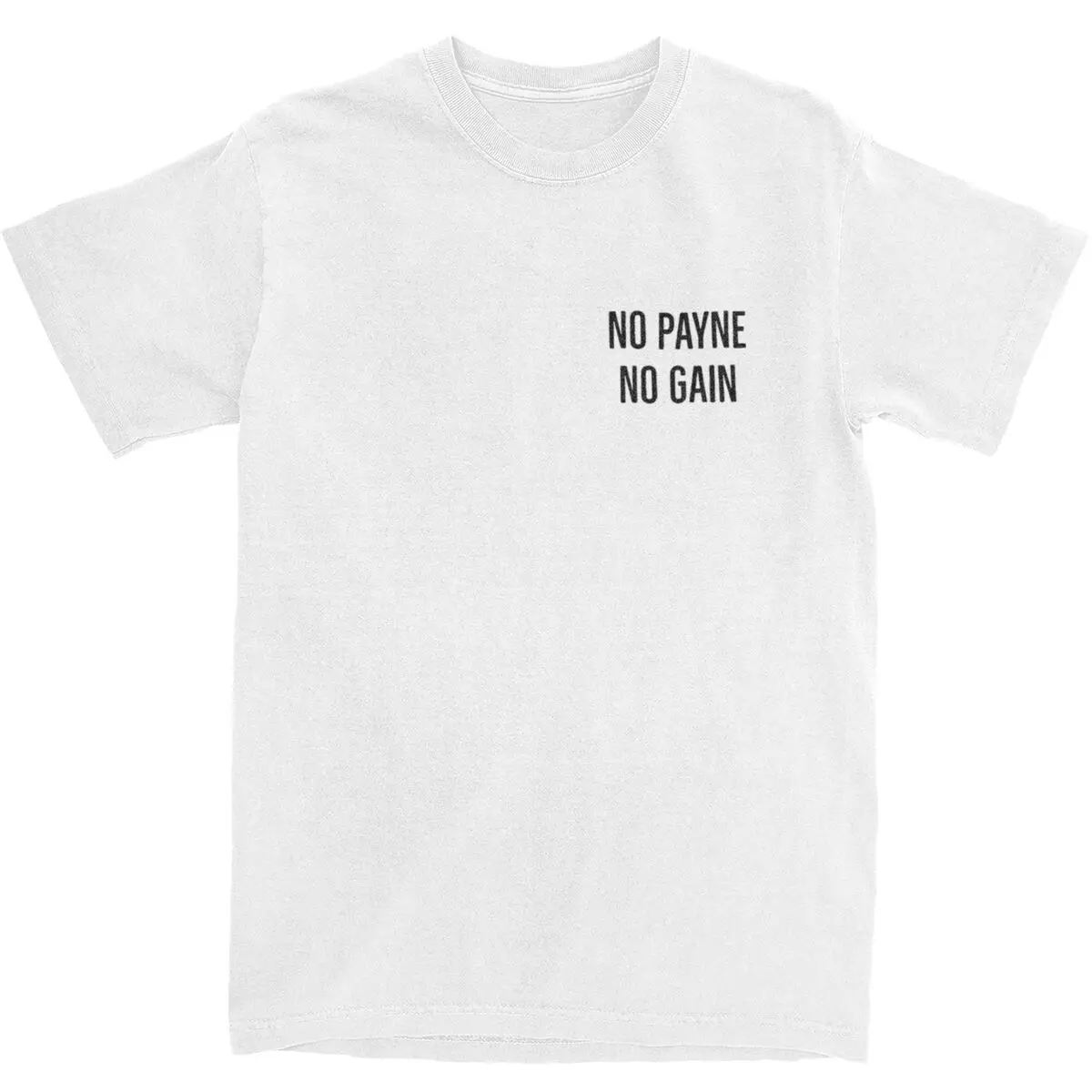 Man T-Shirt Liam Payne T-Shirts Trending No Payne No Gain Summer Tees Aesthetic Printed Pure Cotton Tops Gift