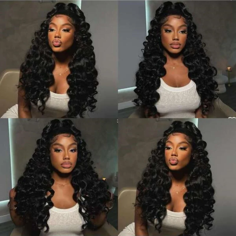 البرازيلي الشعر البشري حزم شعر بشري حقيقي النسيج لحمات فضفاضة موجة عميقة نسج على شكل شعر إنسان ريمي شعر مستعار بشري للنساء