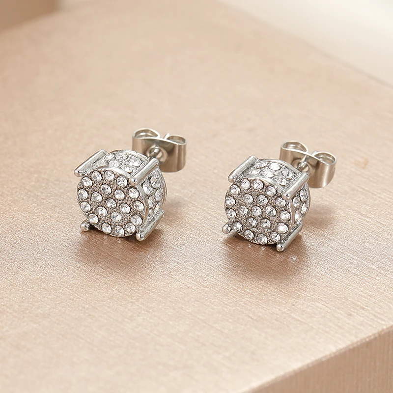 Elegant Fashion Luxury Creative Round Zircon Earrings Natural Zircon Earrings Women\'s Earrings Jewelry Wedding Engagement Weddin
