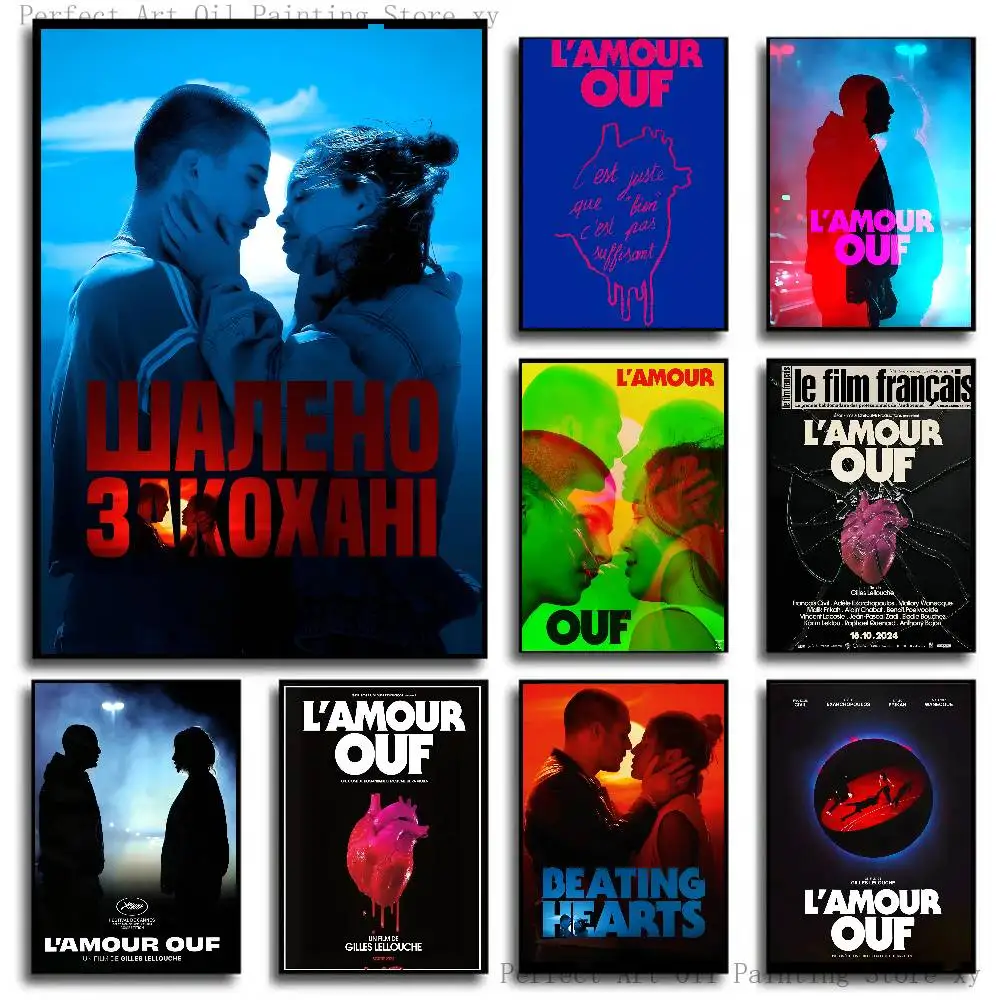 Beating Hearts Movie Poster Self-adhesive Art Room Entrance Restaurant Wall Decor Art Painting
