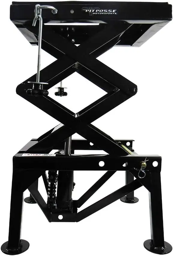 Motorcycle ATV Scissor Floor Jack Lift Table Stand 13 Inches Thru 36 Inch High  Stable  Safe  Comfortable