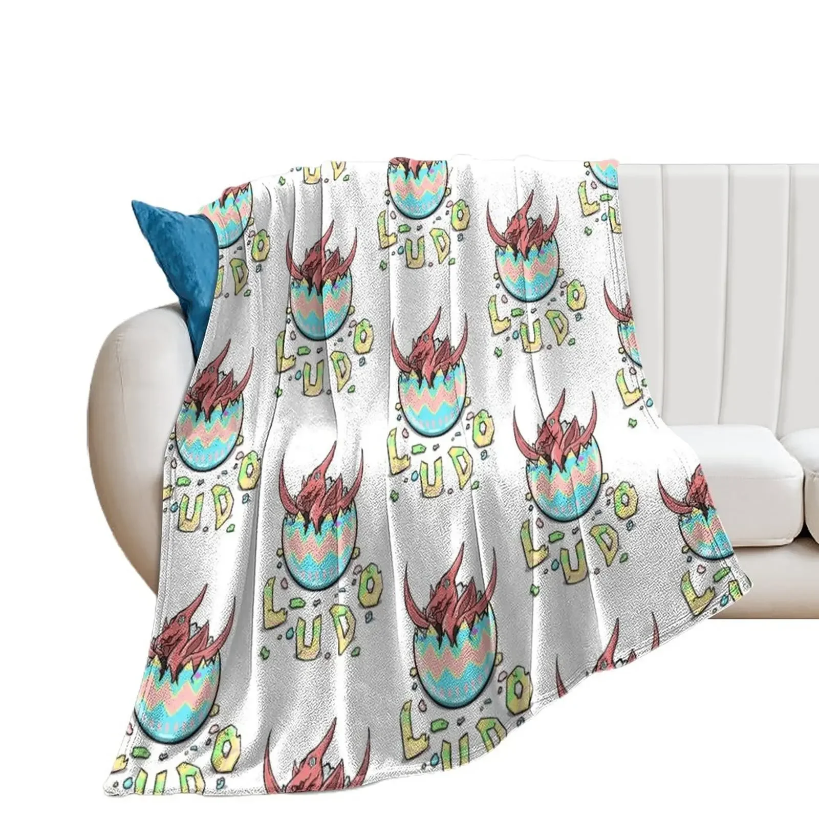 

LUDO Rock Band Easter Pterodactyl Baby Throw Blanket funny gift Soft Big sofa bed Blankets