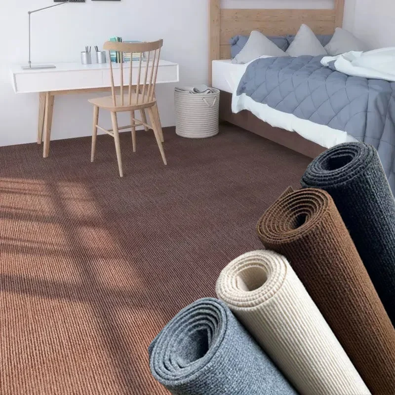 Alfombra autoadhesiva para dormitorio, sala de estar, resistente a la suciedad, a prueba de moho, alfombra de Color sólido, fácil de mantener, decoración del hogar