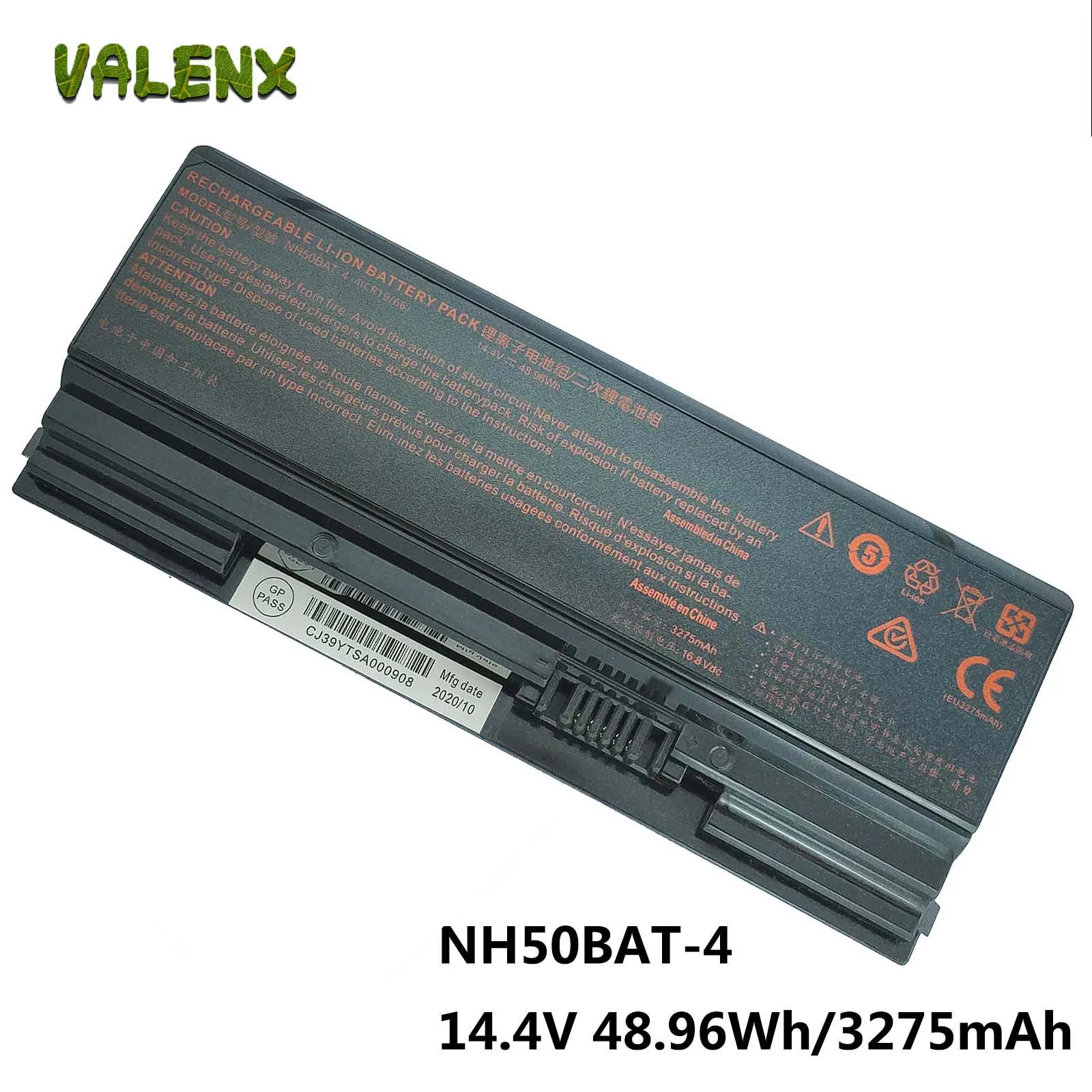 

Laptop Battery NH50BAT-4 for Gigabyte G5 GD KC MD MD-51US123SH AX200NGW for Gigabyte G7 RTX 30 Series