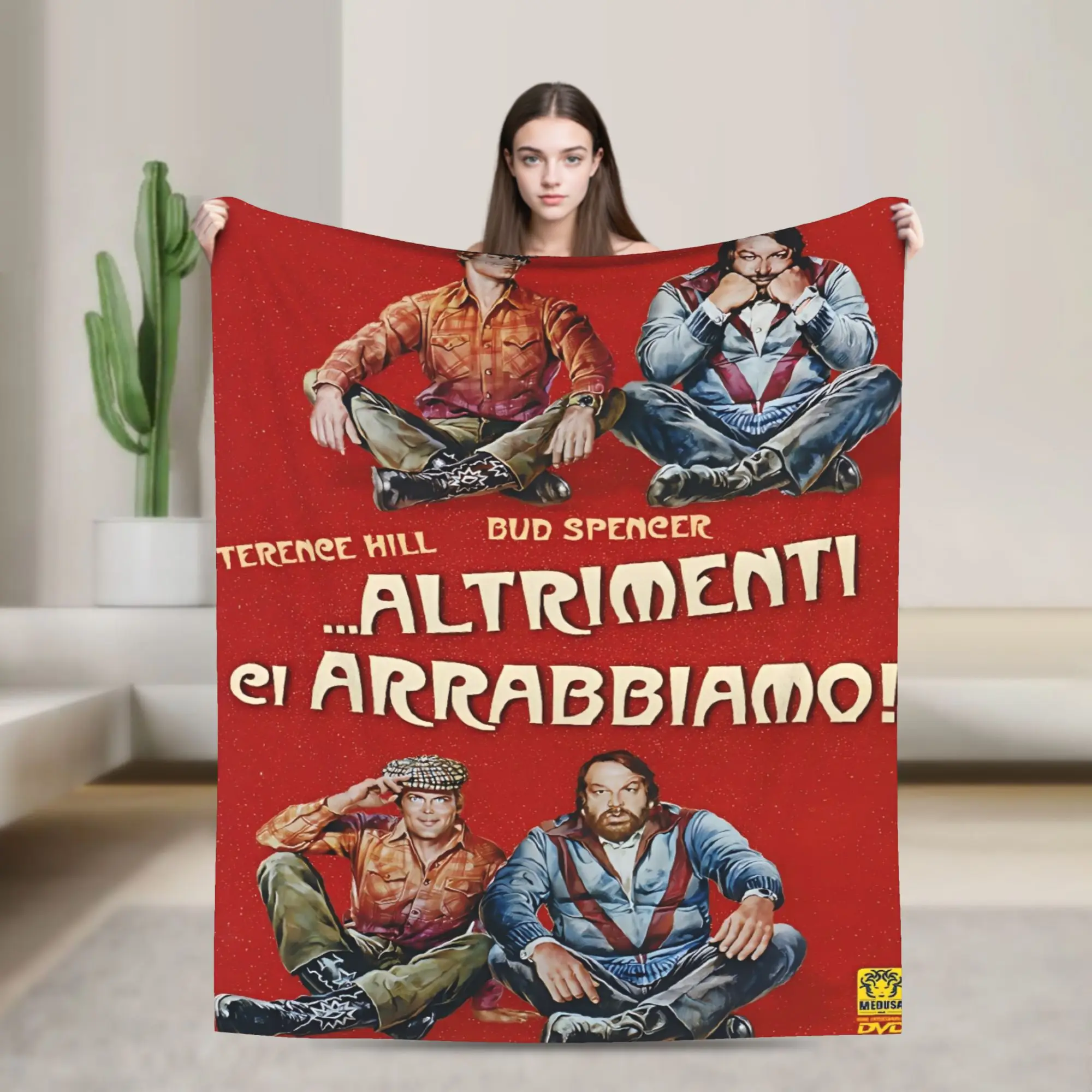 

Фланелевое одеяло Terence Hill and Bud Spencer, осеннее мягкое прочное одеяло для девочек и мальчиков, уличное покрывало с графическим рисунком