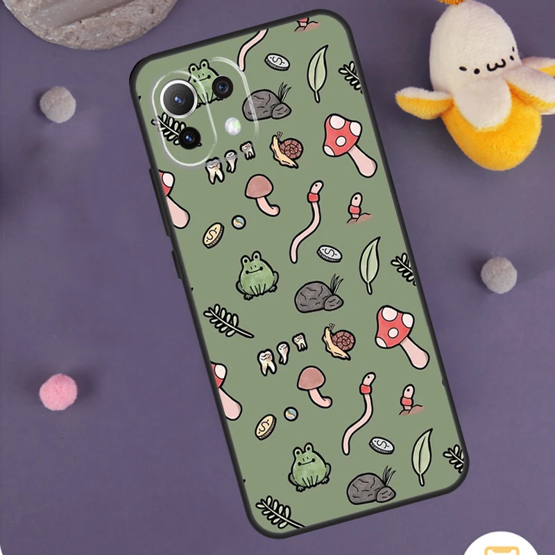 Cute Cartoon Frog Collage Case For POCO M6 F6 X3 X5 X6 Pro M5s F3 F5 Xiaomi 13 14 Ultra 12 Lite 11T 12T 13T Pro Cover