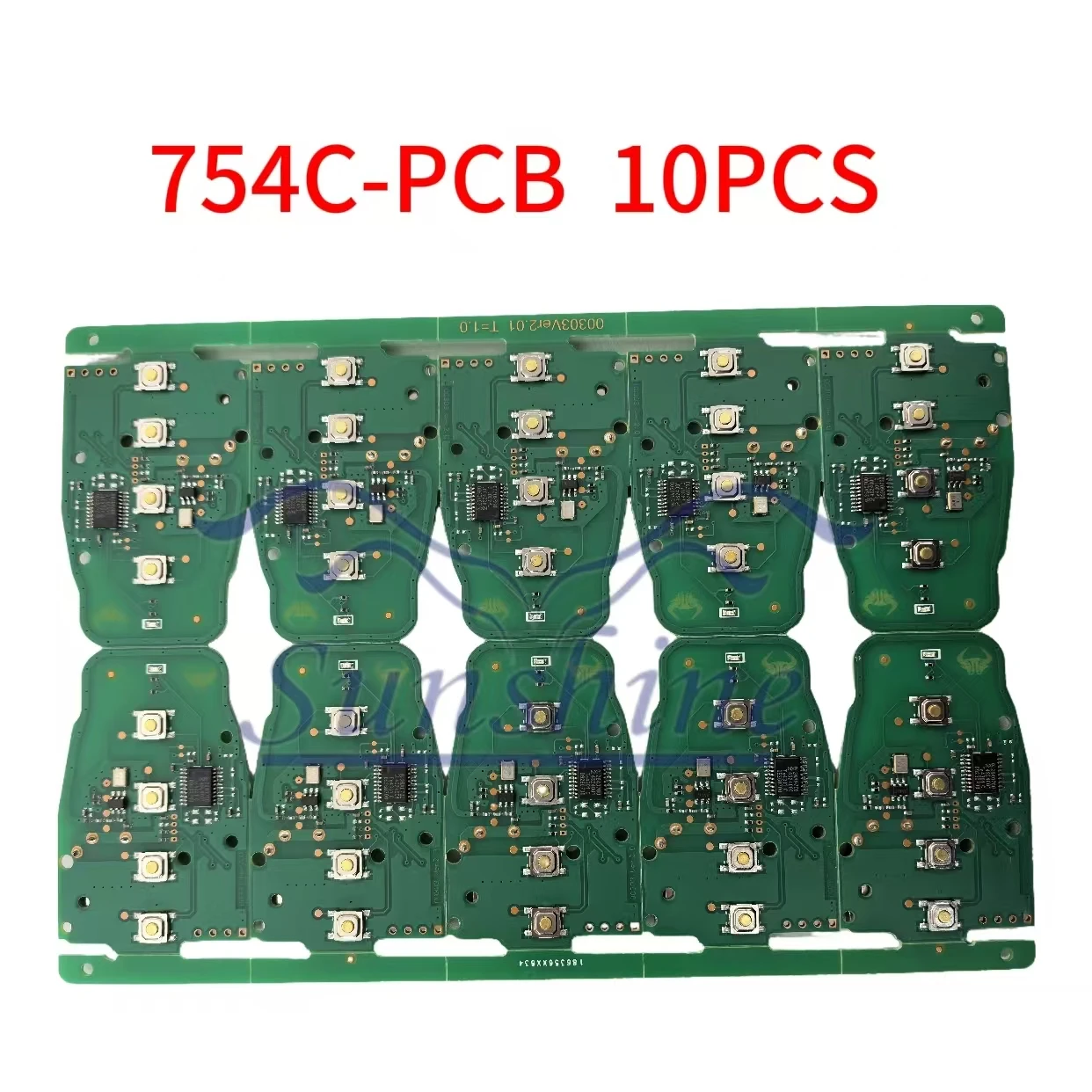 Sunshine PCB 315/433/868Mhz 8T0 959 754C Remote Car Key Circuit Board 3/4 Button For Audi Q5 A4L A5 A6 A7 A8 RS4 RS5 S4 S5
