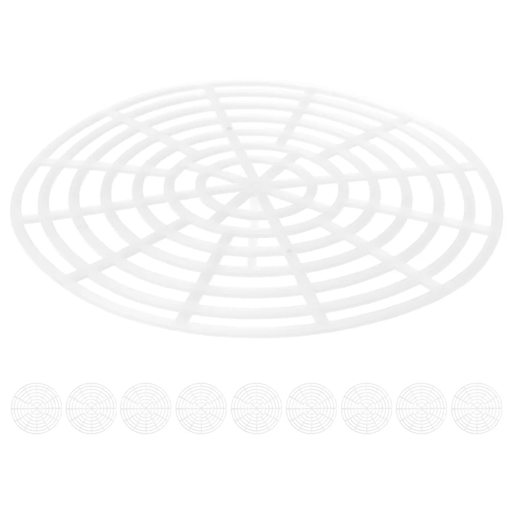 

10pcs Vegetable Pickle Press Fermenting Jar Accessories Plastic Mesh Plate Strainer Compact Durable Round Presser for Brining