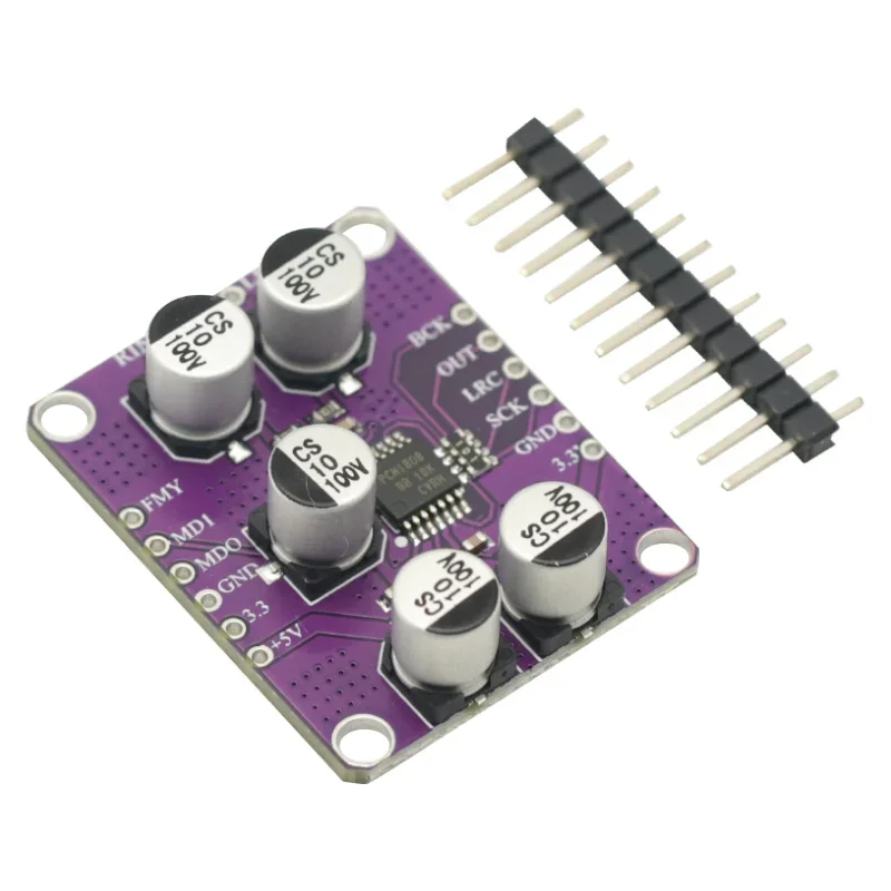 PCM1808 105dB SNR Audio Stereo ADC Single-Ended Analog-Input Decoder 24bit Amplifier Board Player Module diy kit