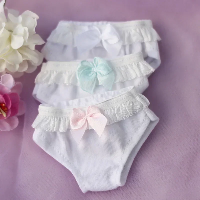 Sale 1pcs Cute Mini Bow-tie Underpants for 1/4,1/6,1/8,1/12BJD, OB11 Doll Clothing Decoration Accessories