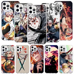 Demon Slayer Uzui Tengen Phone Case For iPhone 16 15 Plus 11 14 Pro Max 13 12 Mini XS X 7 8 + SE Pattern Customized Couqe Cover