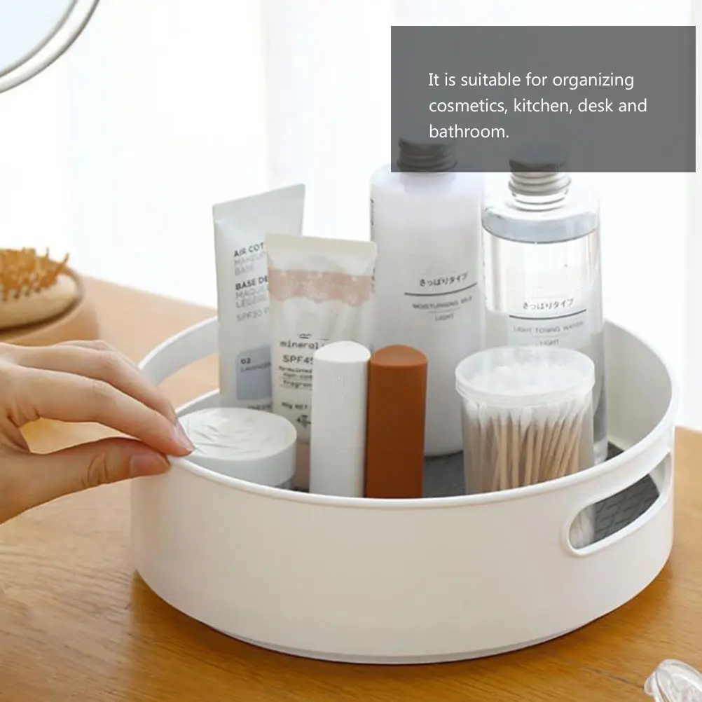

Rotating Shelf Kitchen Storage Case Desk Cupboard Seasoning Inner Multi-function