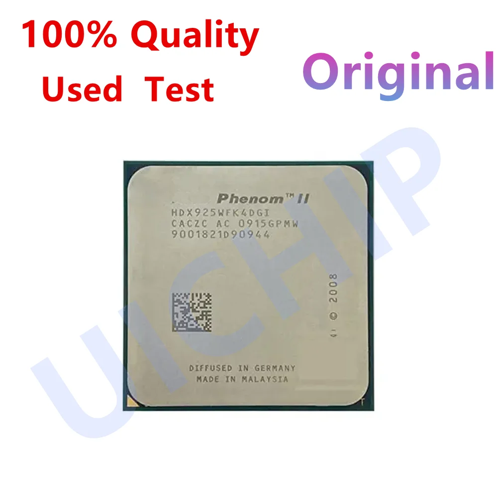 Procesador CPU de Cuatro Núcleos Usado Phenom II X4 925 95W 2.8 GHz HDX925WFK4DGI /HDX925WFK4DGM Socket AM3