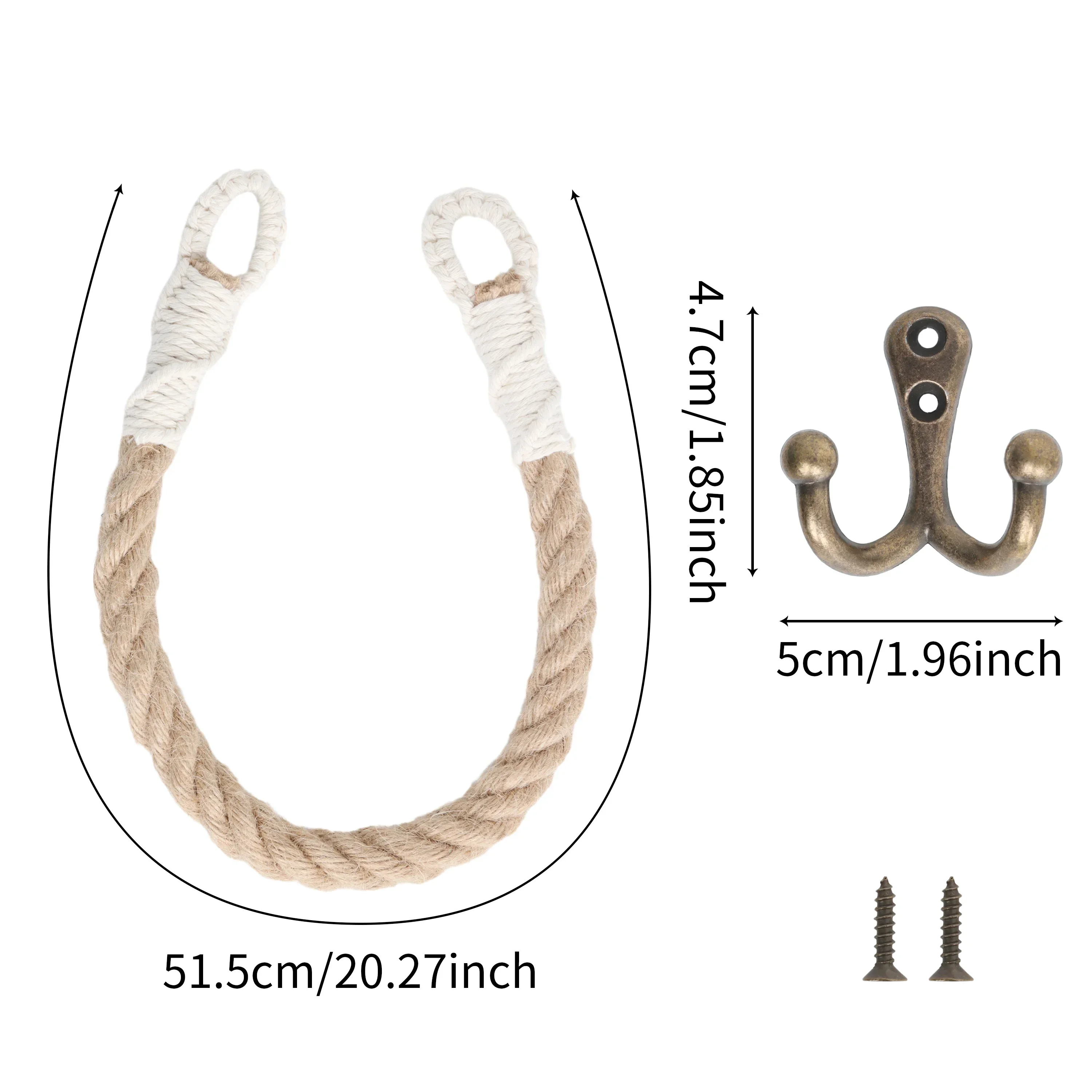 

Retro Metal hook Paper Holders Towel Rack Bathroom Towel Hook Toilet Paper Holder Towel Rack Toilet Rope