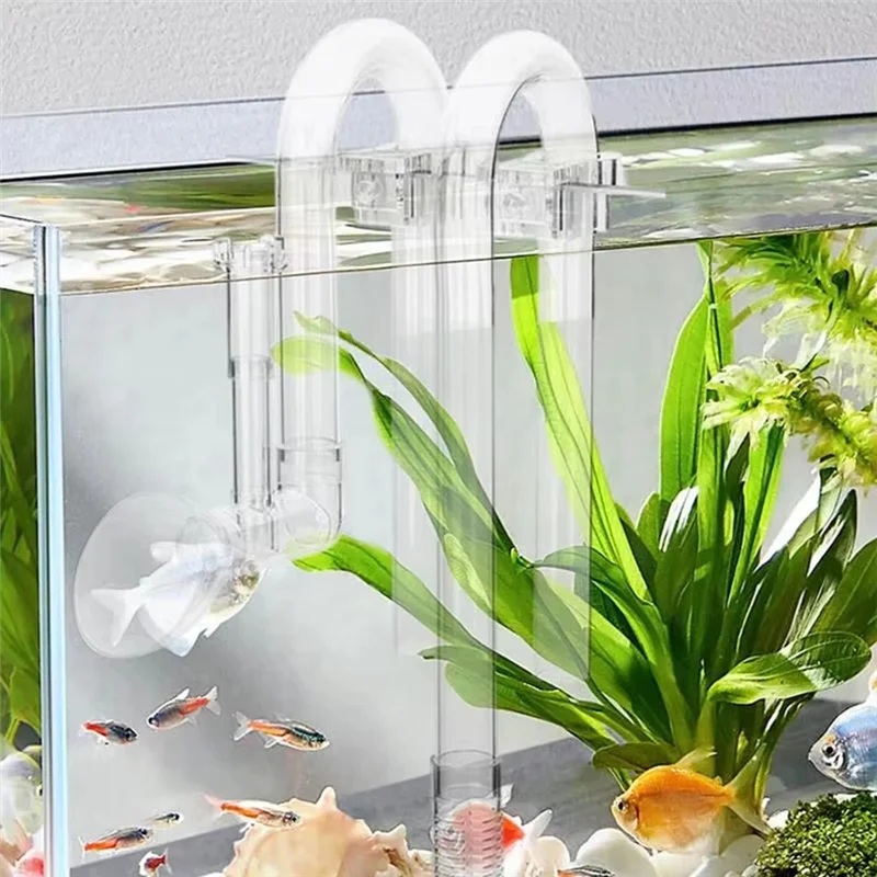 ABMI-Aquarium Inlet And Outlet Set Aquarium Inflow Outflow Tube Kit Fish Tank Strainer Device External Filtering Replacement