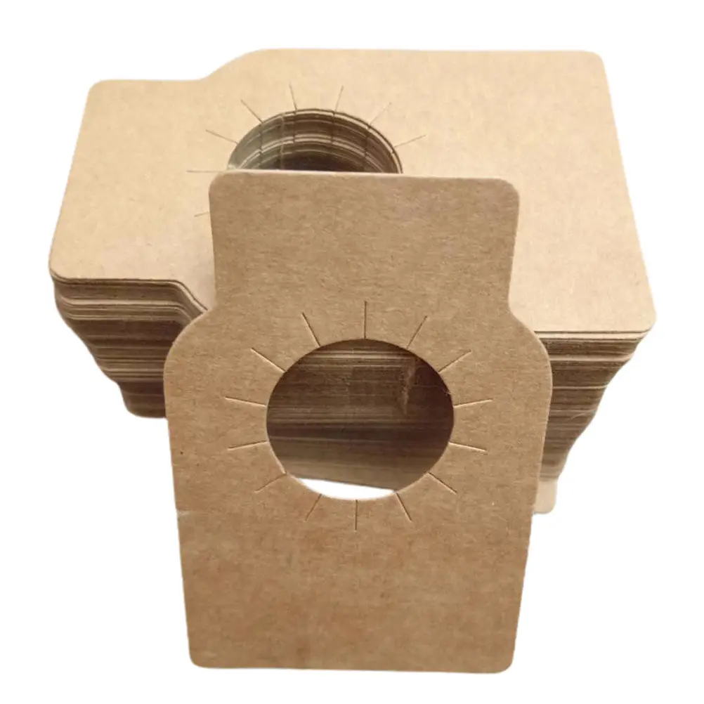 200 pcs Light Brown Wine Bottle Neck Labels – Writable Mother's Day Tags