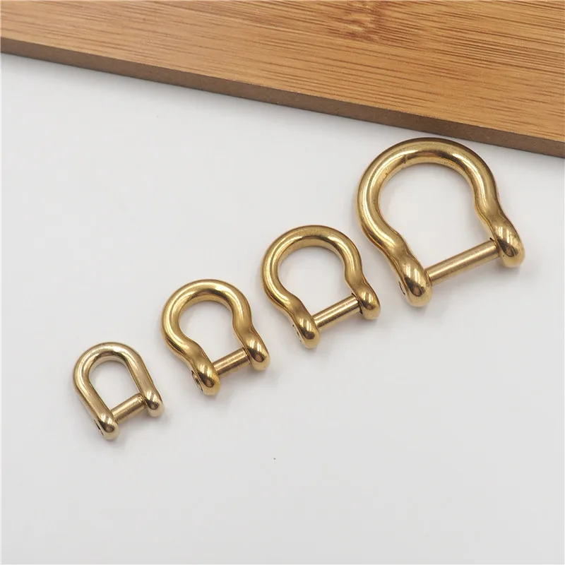 1pcs 9/15mm Messing d Ring Schnallen abnehmbare Schraube Metalls chnalle Handtasche Riemen Verschlüsse DIY Leder Handwerk Hardware Zubehör