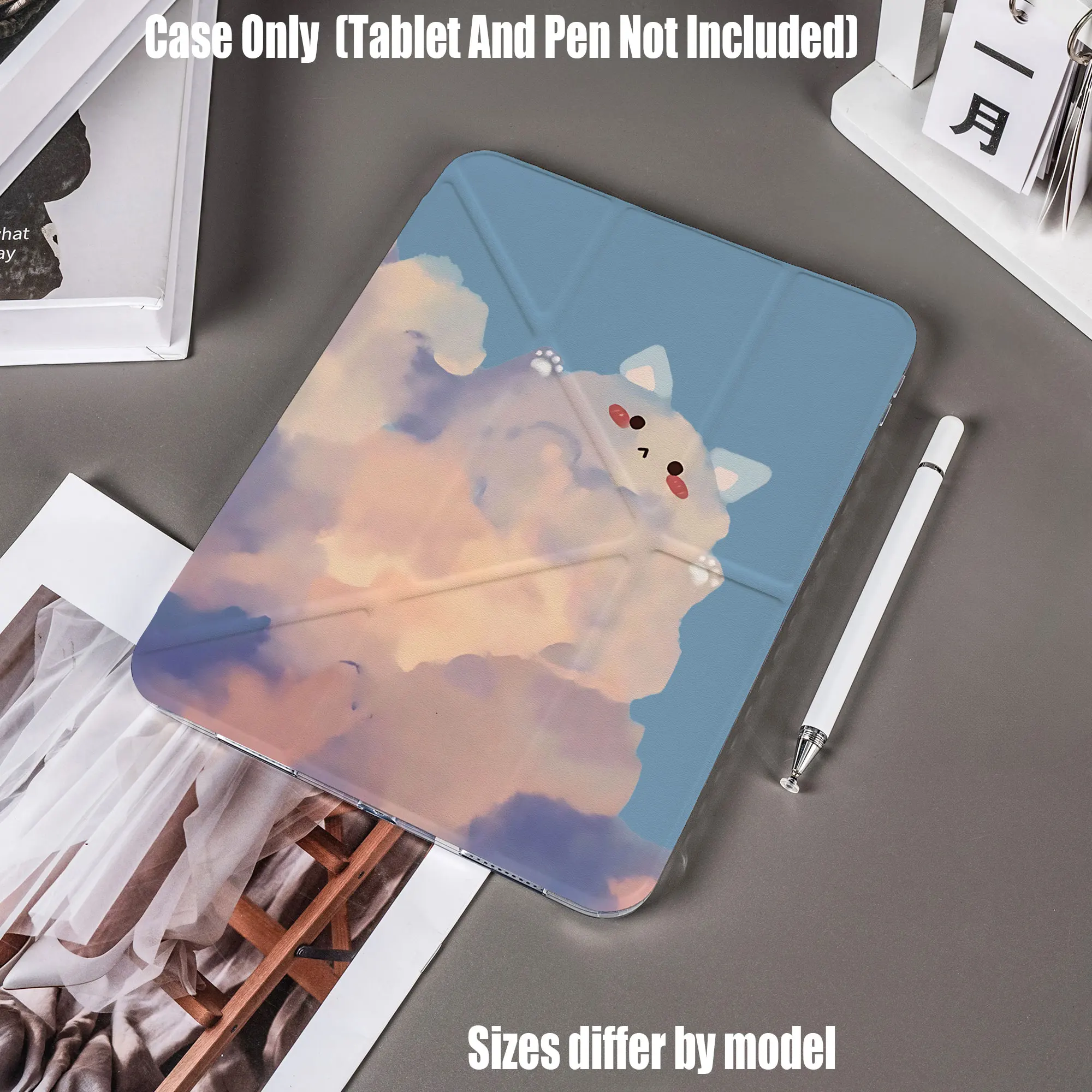 Slim Fit Premium TPU Tablet Cover, Shockproof Durable Lightweight Protective Case for iPad Samsung Huawei Honor Redmi Xiaomi