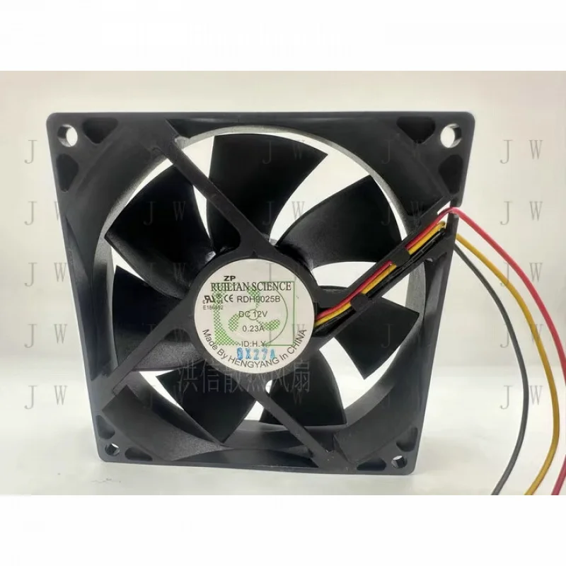 DDW   1PCS FOR RUILIAN RDH9025B DC12V 0.23A 3-wire cooling fan 90*90*25MM