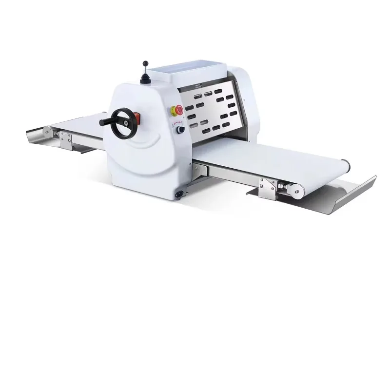 Dough Sheeter Table Top Mini Stainless Floor Standing Dough Roller Commercial Kitchen Tool for Pie Crust Baking Shop Use