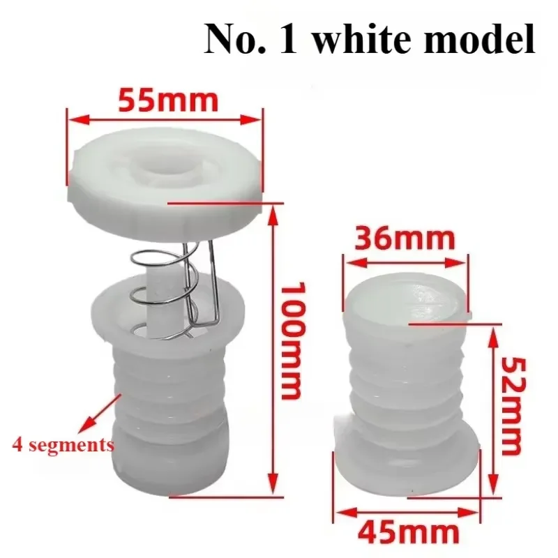 for Old-fashioned Semi-automatic Washer Sealed Plug Double Barrel Drain Valve Clogged Spring Universal Replacement Part