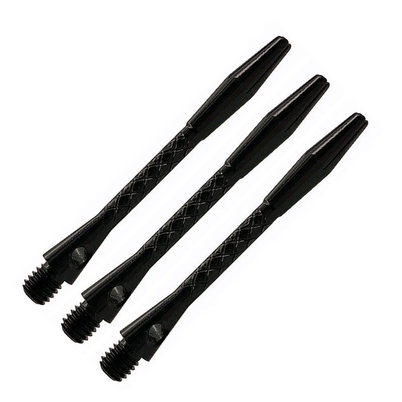 3PCS Aluminium Darts Shafts 2BA 45mm Black Sliver