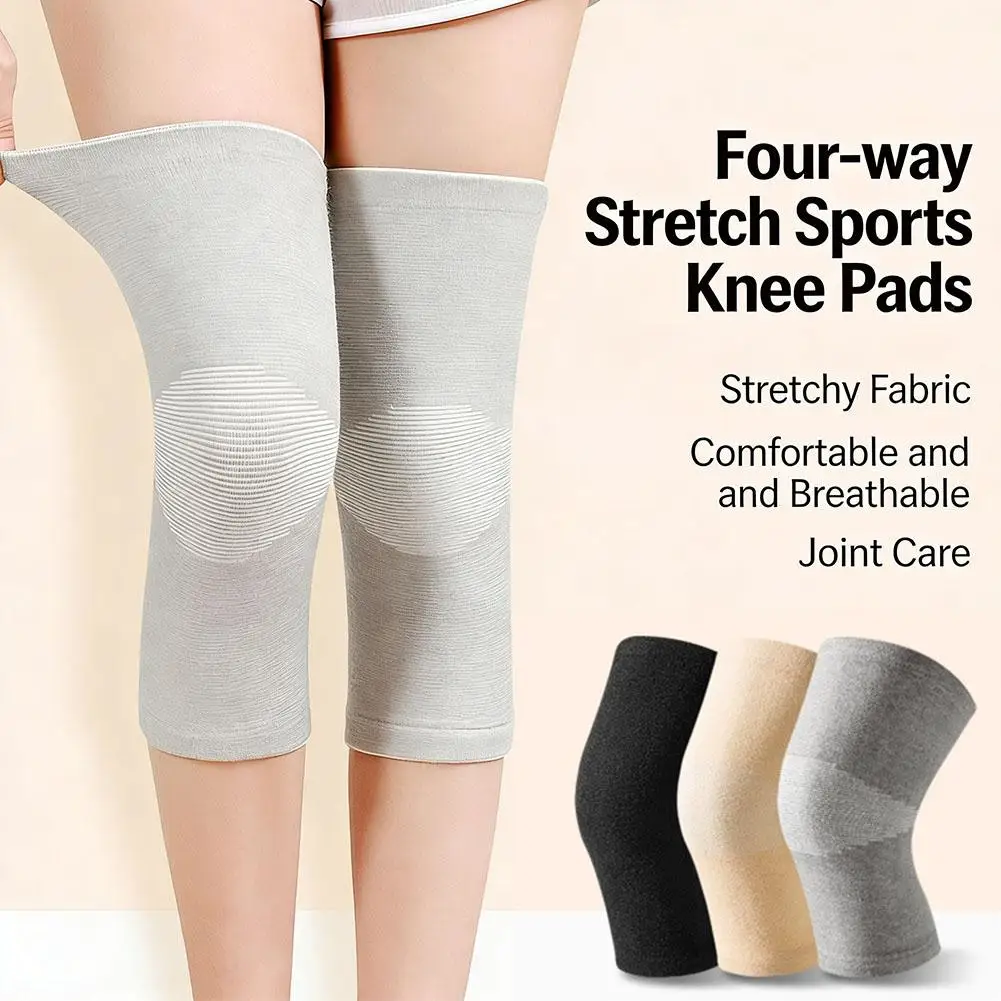 Spring Bamboo Knee Sleeve Support Compression Knee Braces for Men Women Running Hiking Joint Pain Relief Mothers Day Gift S1P1
