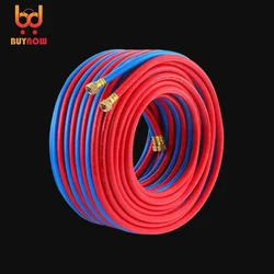 3M/5M/7M/10M Welding Cutting Oxygen Pipe Acetylene Pipe High Pressure Cold Resistant Hose Double Color Connecting Pipe Gas Pipe