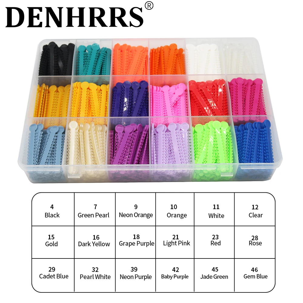 

18Colors 40Sticks/Color I Type Brace Latex-Free Ligature Tie Color 2#3#