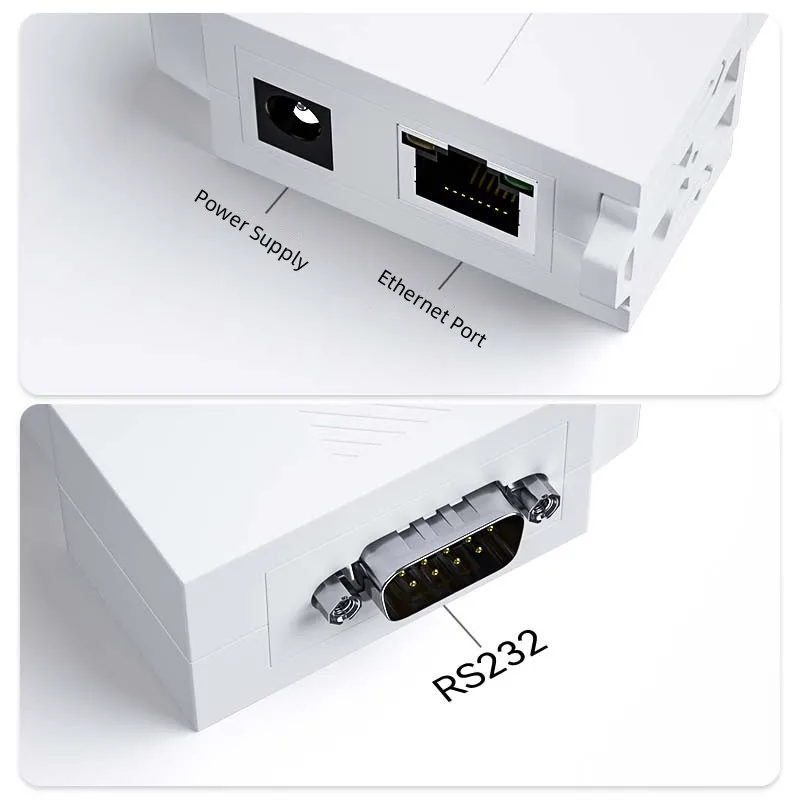 DTECH Industrial Stable Serial Port Device Servers Tcp/ip Converter RS232 to Ethernet with DNS DHCP Gateway Function