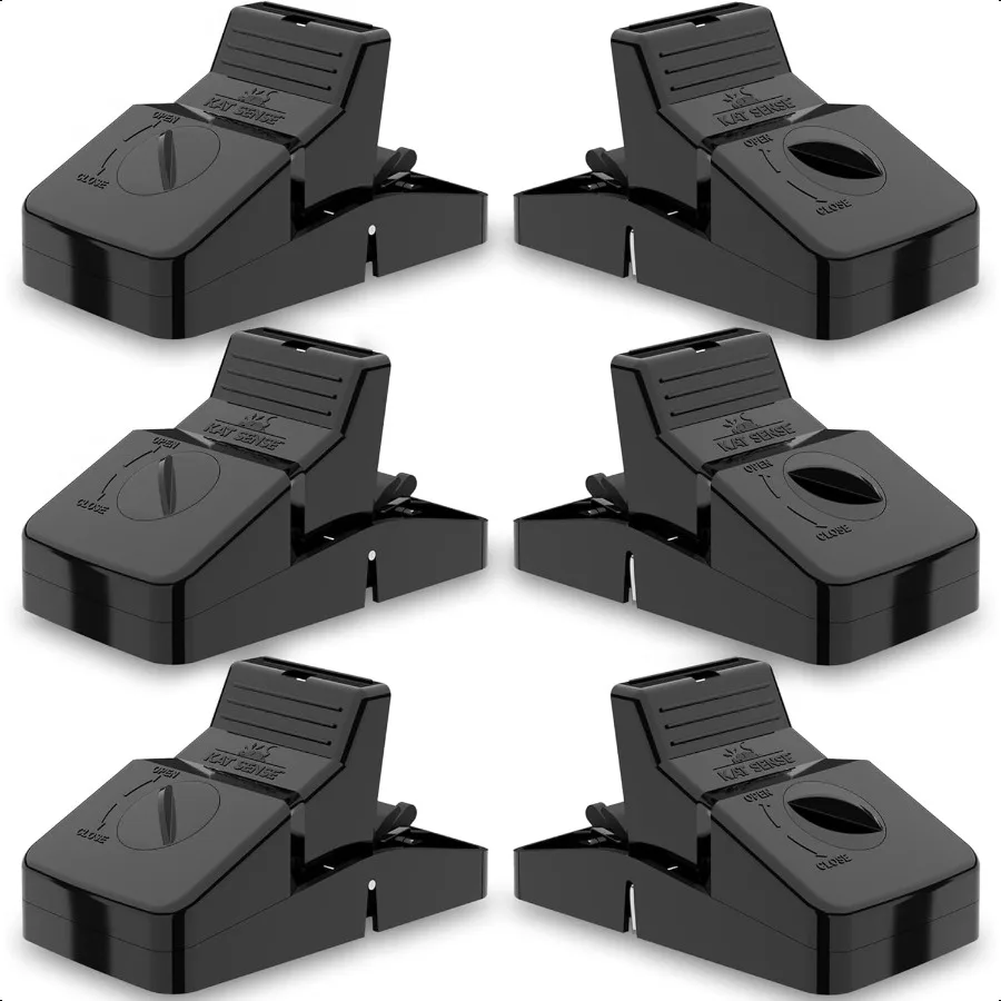 

Ловушки для крыс для борьбы с вредителями, профессиональный набор мульти-капюш, из 6 больших растворов для ловушек для защиты от перегрева в помещении и на открытом воздухе, Реу