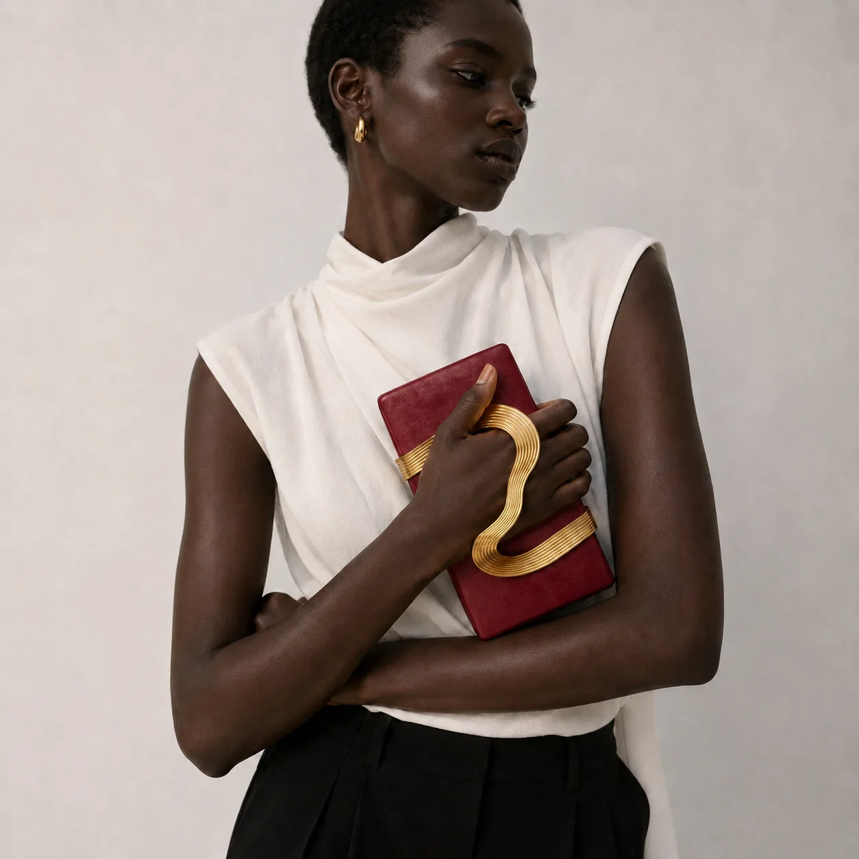 Retro Crossbody Bag Pu Women'S Handbag Golden Snake Decor Handbag Elegant Snake Pattern Bag For Evening Banquets Daily