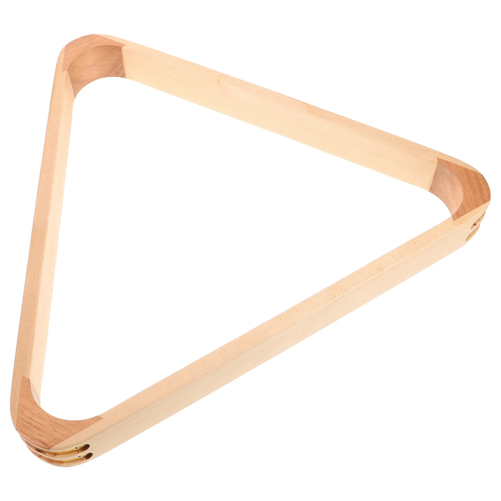 2Pcs Solid Wood Pool Triangle Rack Natural Grains Stable Placement Ideal for Home and Professional Use Pool Table Triangle