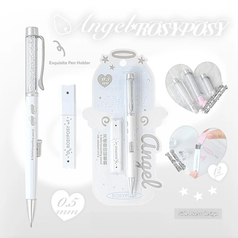 1PC Angel Automatische potloodset Hoge kwaliteit, mooie stijl Basisschoolleerlingen Lead Core Set Studentenspecifieke potlood
