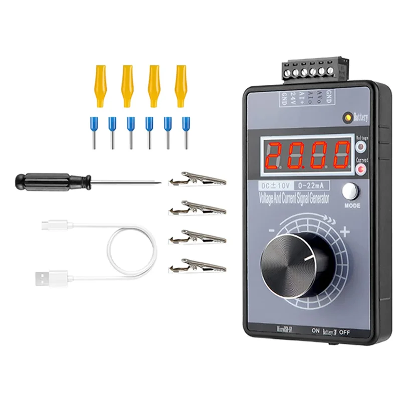 Generatore di segnale DC 0-10V da 0/4-20ma, generatore analogico con Display LCD a 4 cifre, precisione 0.01, per test PLC/pannello
