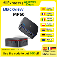 Blackview MP60 NEW Mini PC Windows 11 16GB DDR4/512GB 1TB SSD Ordenador Intel N150/N95 4K HD Doble HDMI Dual-Band 2.4G