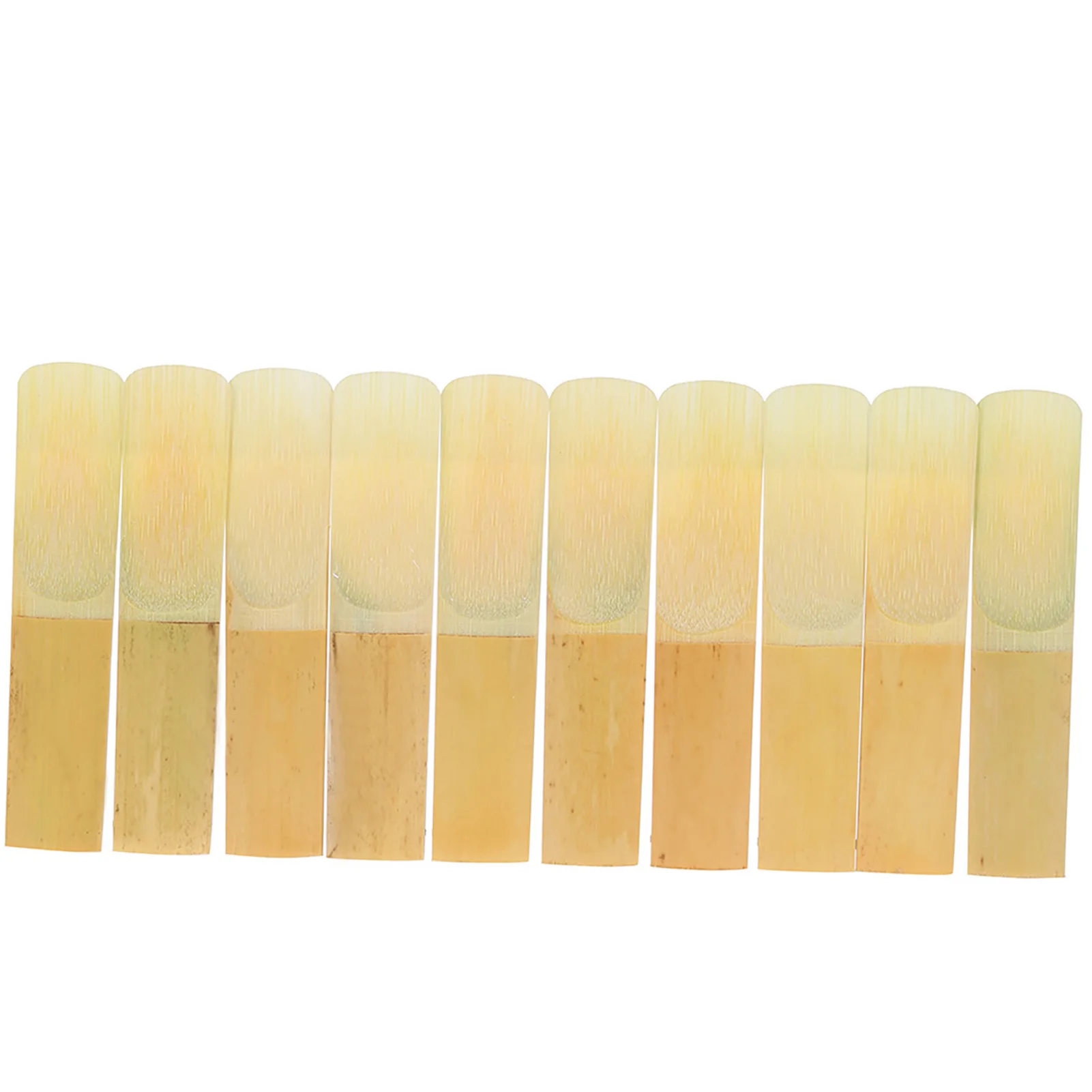 ammoon 10-pack Pieces Strength 2.5/3.0 Bamboo Reeds for Eb Alto Saxophone Sax Accessories