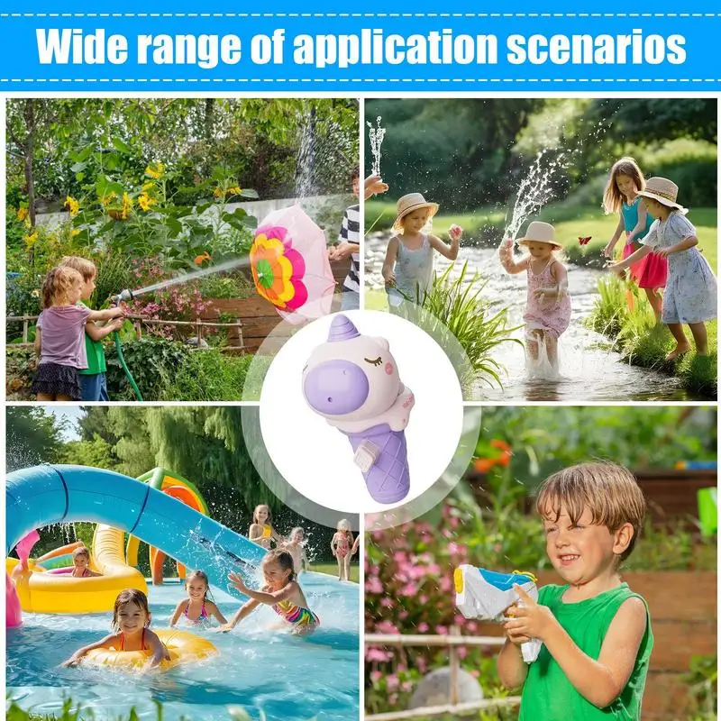 Small Water Sprayer Ice Cream Outdoor Water Sprayer Game Press To Spray Bath Toy Preschool Learning Activity For Outdoor