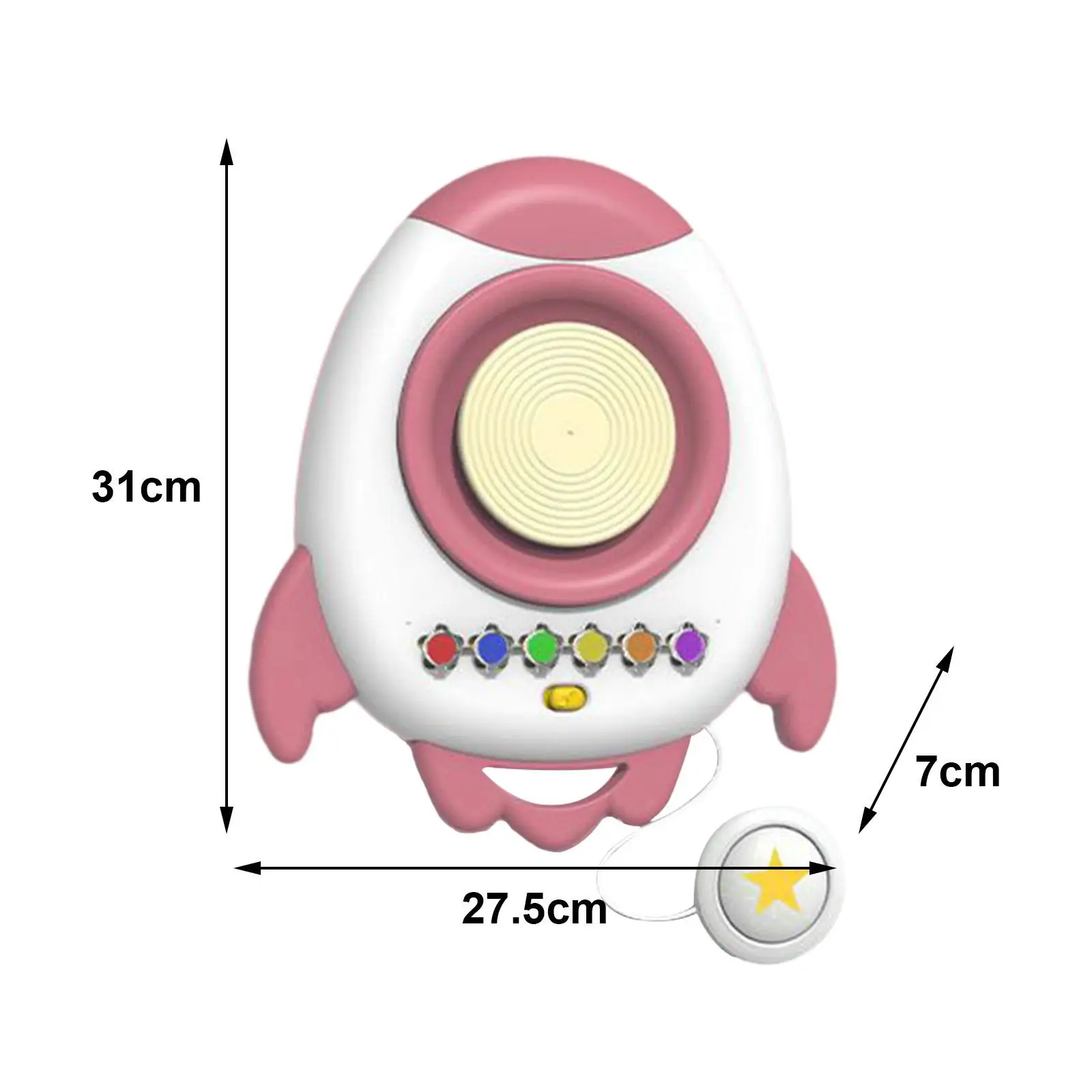 Rueda de cerámica eléctrica, plato giratorio, ruedas de cerámica, juguete para niños con herramienta de moldeo de velocidad ajustable para manualidades DIY, hogar para niños