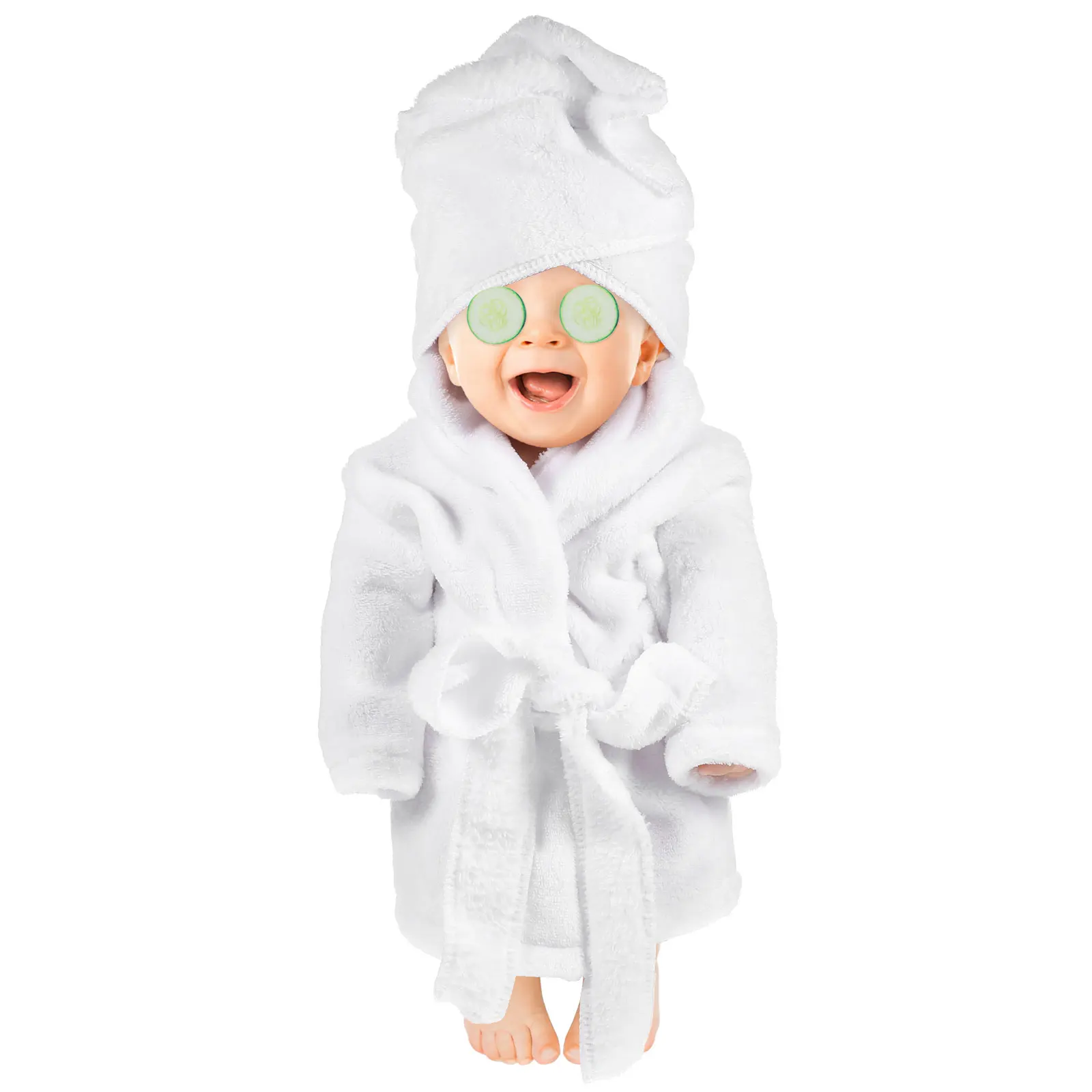 

1Set Newborn Bathrobe Towel Set Cucumber Theme Infant Photo Prop Soft Comfortable Baby Bathing Wear Cute Cartoon